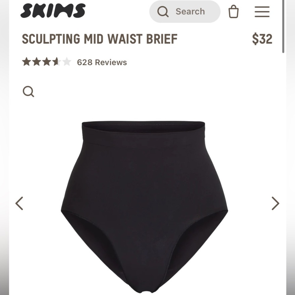 SKIMS sculpting mid waist brief
2-ochre 
1-clay